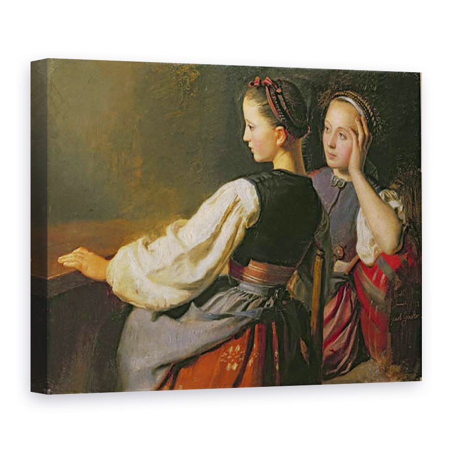 Tablou canvas - Jacob Gensler - O fata din Probsteier, 75 x 100 cm