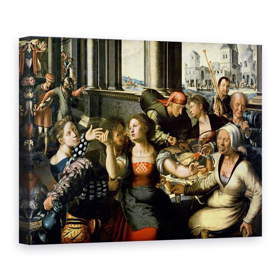 Tablou canvas - Jan Sanders van Hemessen - Fiul risipitor, 75 x 100 cm