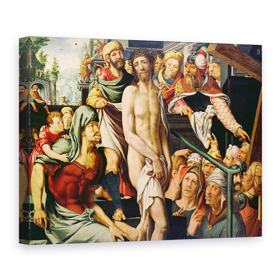 Tablou canvas - Jan Sanders van Hemessen - Mocking de Hristos, 75 x 100 cm