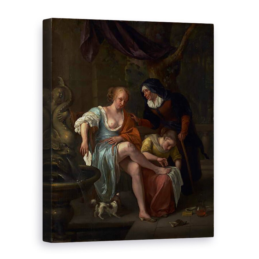 Tablou canvas - Jan Havicksz Steen - Bathsheba dupa baie, 75 x 100 cm
