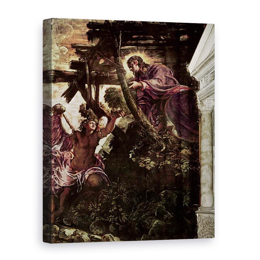 Tablou canvas - Jacopo Robusti Tintoretto - Ispita lui Hristos, 75 x 100 cm