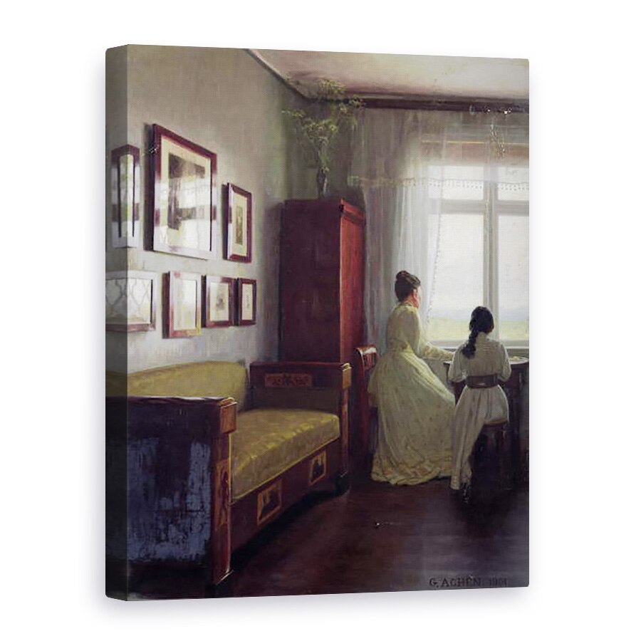 Tablou canvas - Georg Nicolai Achen - Interior, 75 x 100 cm