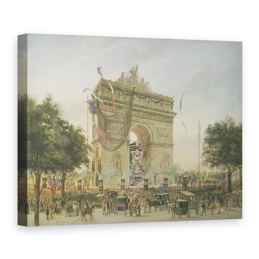 Tablou canvas - Georges Francois Guiaud - inmormantarea lui Victor Hugo 1802-85 1885, 75 x 100 cm