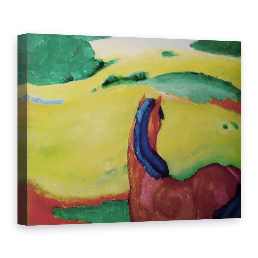 Tablou canvas - Franz Marc - Cal intr-un peisaj, 75 x 100 cm