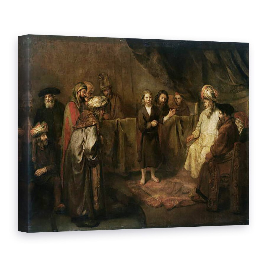 Tablou canvas - Gerbrandt van den Eeckhout - Pruncul Hristos in Templu, 50 x 70 cm