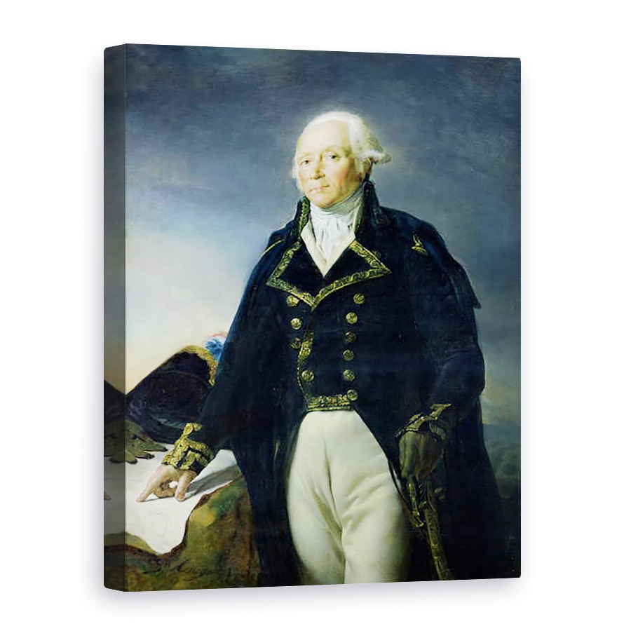 Tablou canvas - Georges Rouget - Portretul lui Francois-Christophe Kellermann 1735-1820 c.1835, 75 x 100 cm