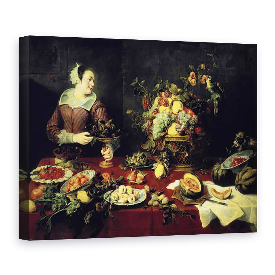 Tablou canvas - Frans Snyders - Castronul cu fructe, 50 x 70 cm
