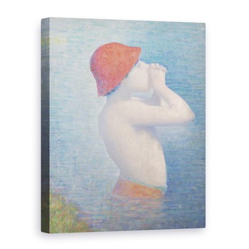 Tablou canvas - Georges Pierre Seurat - Detaliu al scaldarilor de la Asnières, 75 x 100 cm Tablou canvas - Georges Pierre Seurat - Detaliu al scaldarilor de la Asnières, 75 x 100 cm