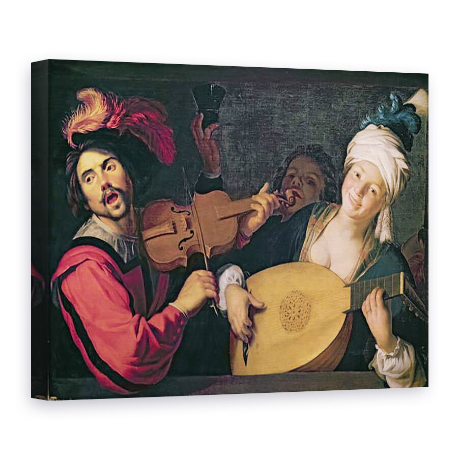 Tablou canvas - Gerrit van Honthorst - Concertul, 50 x 70 cm