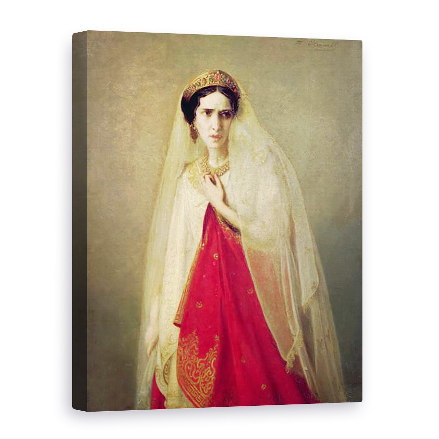 Tablou canvas - Friederike Emile August O'Connell - Portretul lui Rachel, 50 x 70 cm