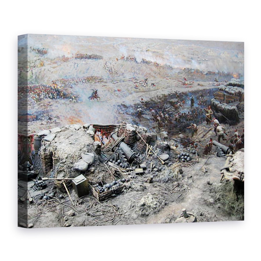 Tablou canvas - Franz Roubaud - Asediul Sevastopolului III, 50 x 70 cm