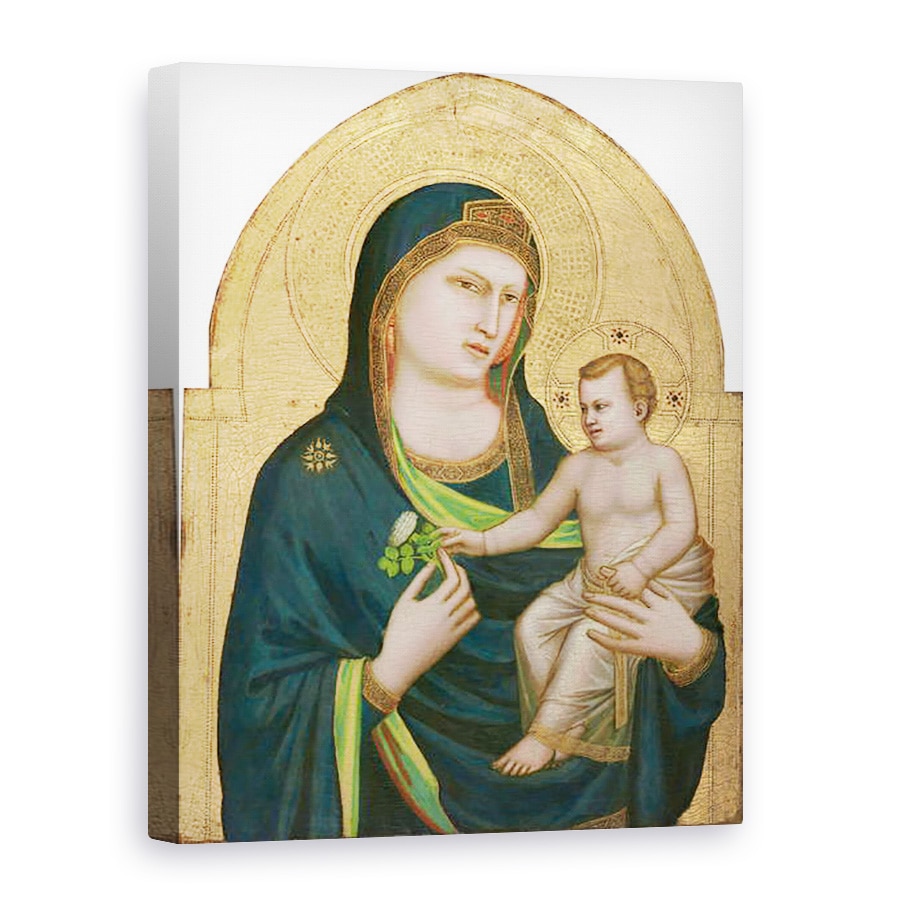 Tablou canvas - Giotto di Bondone - Madonna si Copilul, 75 x 100 cm