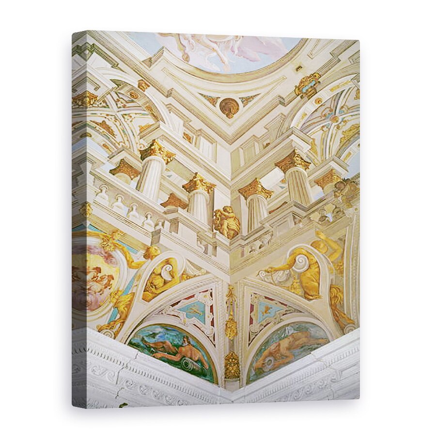 Tablou canvas - Giovanni Battista Carlone - Trompe loeil din tavanul Salle des Fetes, 75 x 100 cm