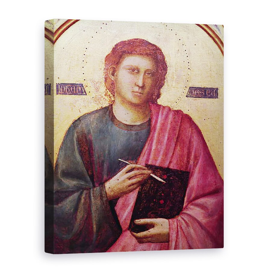 Tablou canvas - Giotto di Bondone - Sfantul Ioan Evanghelistul, panoul din stanga al altarpiesei Badia, 50 x 70 cm