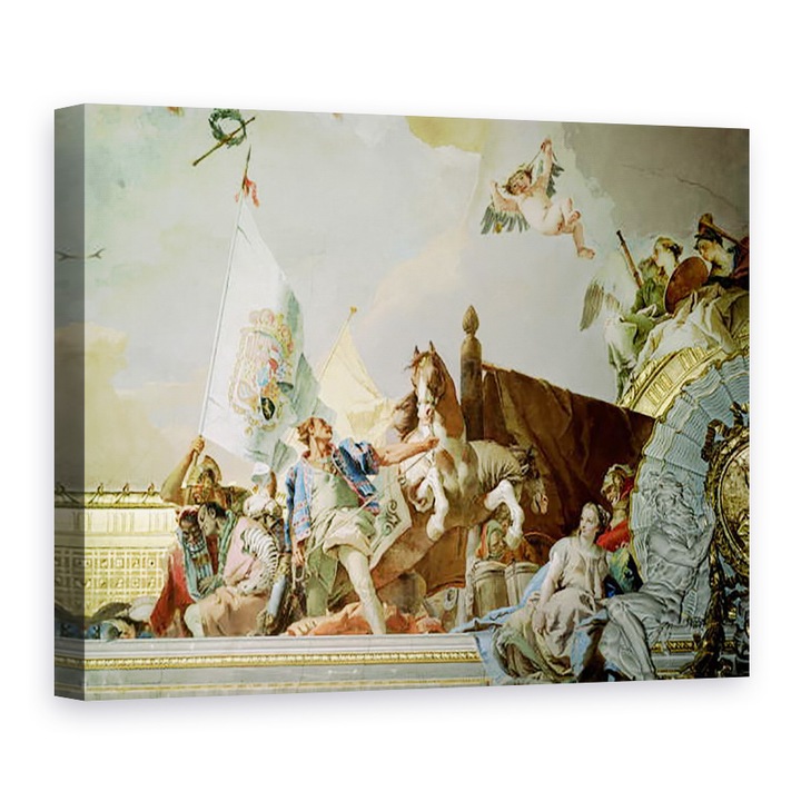 Tablou canvas - Giovanni Battista Tiepolo - Gloria Spaniei I, din tavanul camerei tronului, 60 x 80 cm