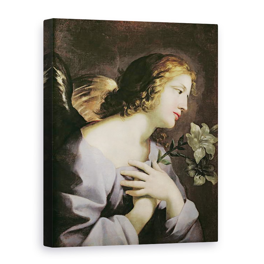 Tablou canvas - Giovanni Francesco Romanelli - ingerul Bunei Vestiri, 60 x 80 cm
