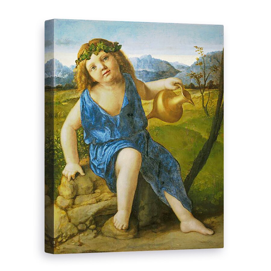 Tablou canvas - Giovanni Bellini - Bebelusul Bacchus, 75 x 100 cm