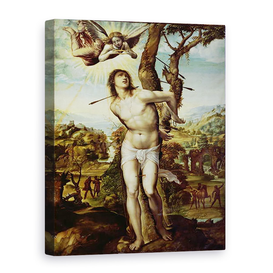 Tablou canvas - Giovanni Antonio Bazzi Sodoma - St. Sebastian, 60 x 80 cm