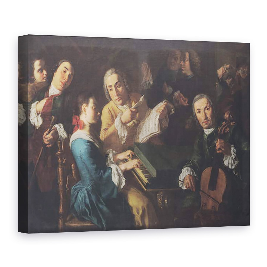 Tablou canvas - Gaspare Traversi - Concertul, 75 x 100 cm