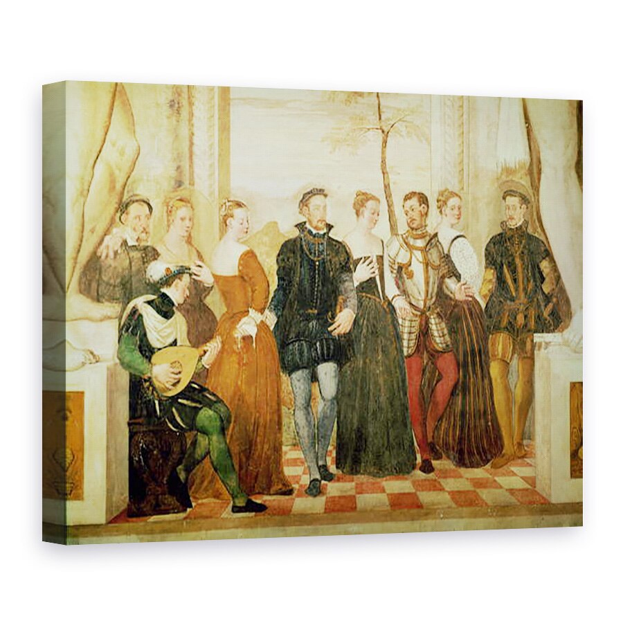 Tablou canvas - Giovanni Antonio Fasolo - Invitatie la dans, 75 x 100 cm