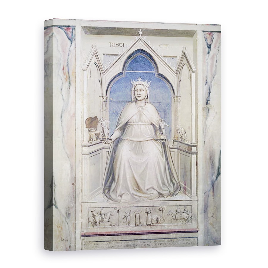 Tablou canvas - Giotto di Bondone - Alegorie de justitie, 60 x 80 cm