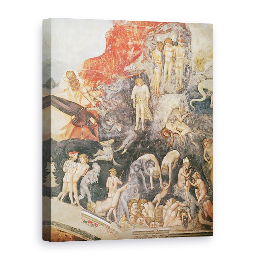 Tablou canvas - Giotto di Bondone - Judecata de Apoi, detaliu al blestematilor, 60 x 80 cm