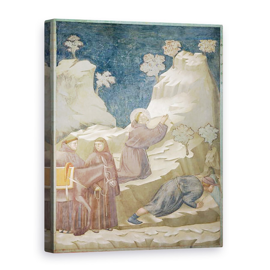 Tablou canvas - Giotto di Bondone - Miracolul Primaverii, 75 x 100 cm
