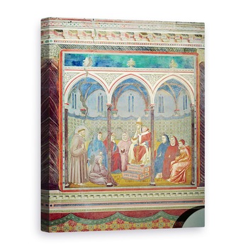Tablou canvas - Giotto di Bondone - Sfantul Francisc Predica Papei Honorius al III-lea, 60 x 80 cm Tablou canvas - Giotto di Bondone - Sfantul Francisc Predica Papei Honorius al III-lea, 60 x 80 cm
