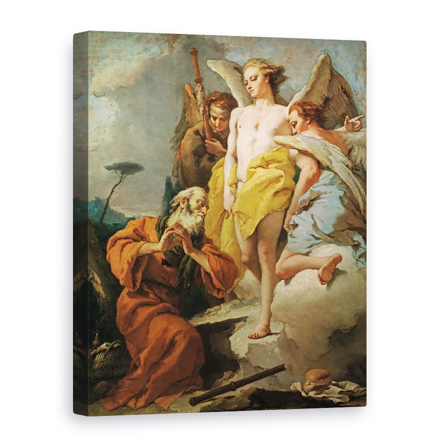 Tablou canvas - Giovanni Battista Tiepolo - Avraam si cei trei ingeri, 75 x 100 cm