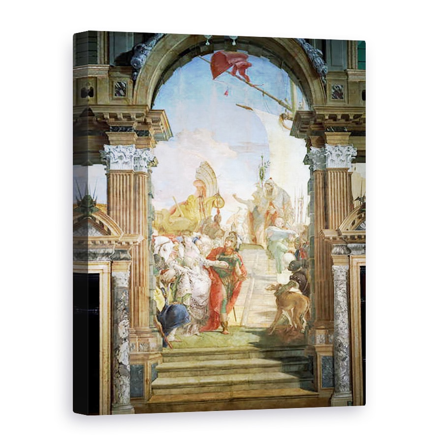 Tablou canvas - Giovanni Battista Tiepolo - intalnirea lui Anthony c.82-30 i.Hr. si Cleopatra 51-30 i.Hr. 1747-50, 75 x 100 cm