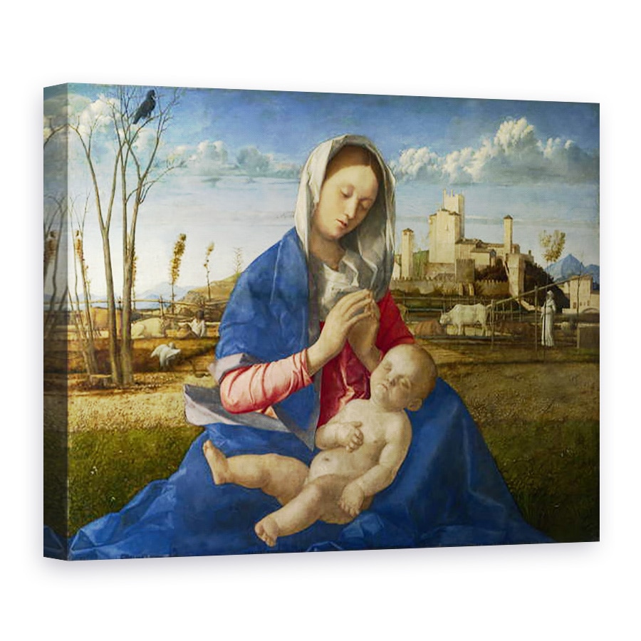 Tablou canvas - Giovanni Bellini - Madonna din Lunca Madonna del Prato, 75 x 100 cm