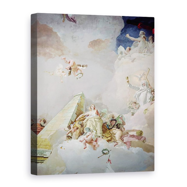 Tablou canvas - Giovanni Battista Tiepolo - Gloria Spaniei, din tavanul camerei tronului, 75 x 100 cm