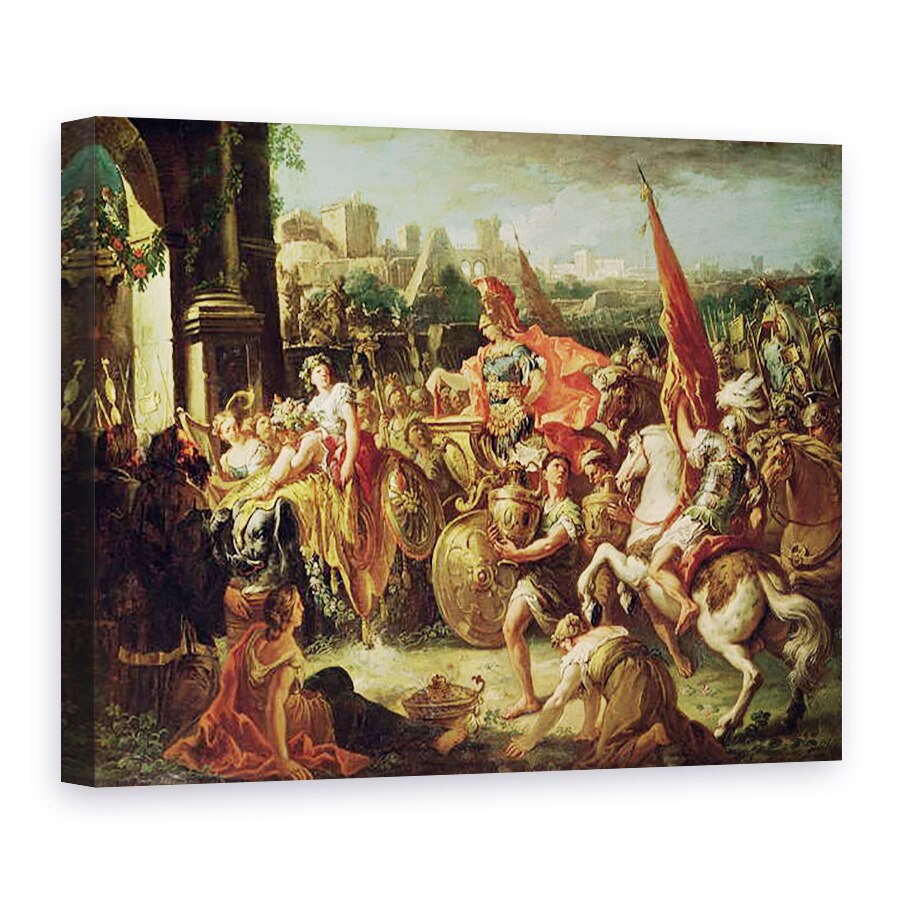 Tablou canvas - Gasparo Diziani - Intrarea lui Alexandru cel Mare 356-23 i.Hr. in Babilon, 50 x 70 cm