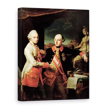 Tablou canvas - Giovanni Panealbo - Joseph al II-lea 1741-90 de Austria si Leopold al II-lea 1747-92 de Toscana, 60 x 80 cm Tablou canvas - Giovanni Panealbo - Joseph al II-lea 1741-90 de Austria si Leopold al II-lea 1747-92 de Toscana, 60 x 80 cm