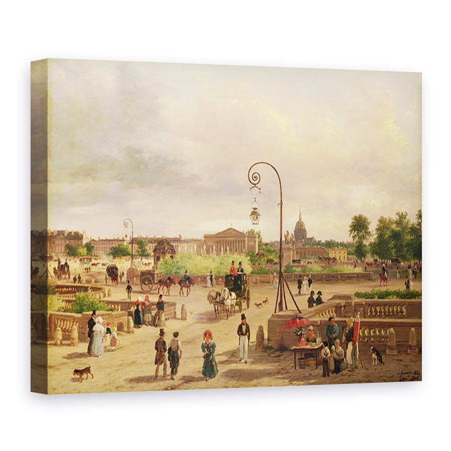 Tablou canvas - Giuseppe Canella - La Place de la Concorde in 1829, 75 x 100 cm