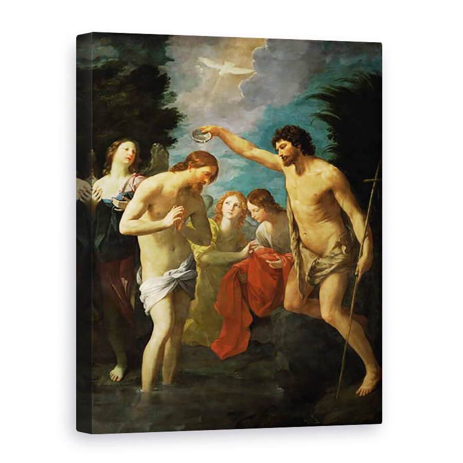 Tablou canvas - Guido Reni - Botezul lui Hristos, 60 x 80 cm