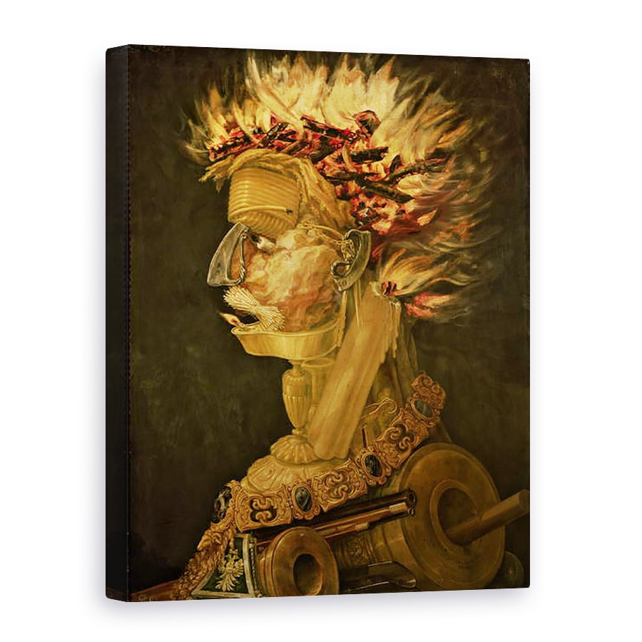 Tablou canvas - Giuseppe Arcimboldo - Foc, 60 x 80 cm