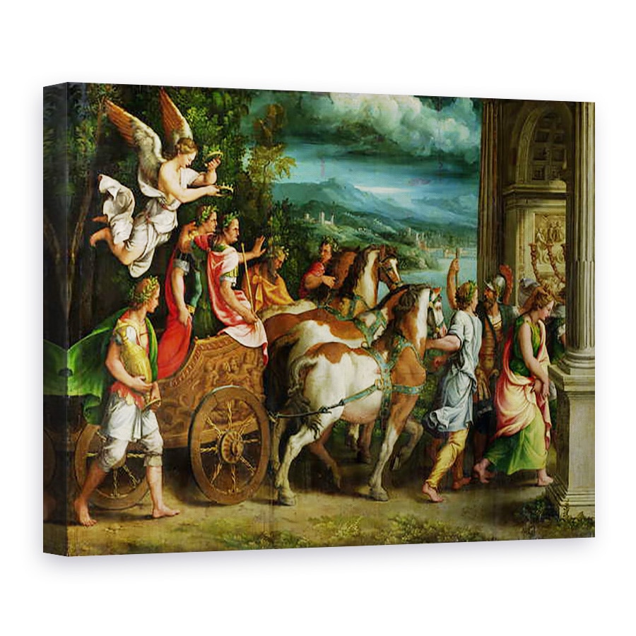Tablou canvas - Giulio Romano - Triumful lui Titus si Vespasian, 60 x 80 cm