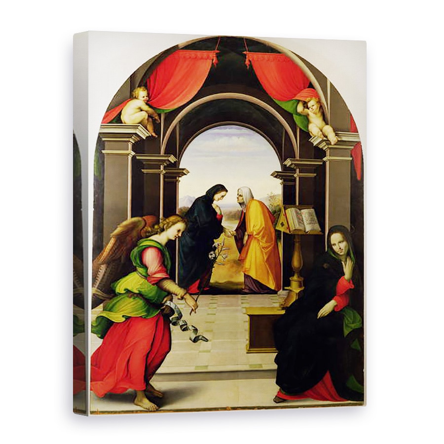 Tablou canvas - Girolamo del Pacchia - Buna Vestire si Vizita, 60 x 80 cm