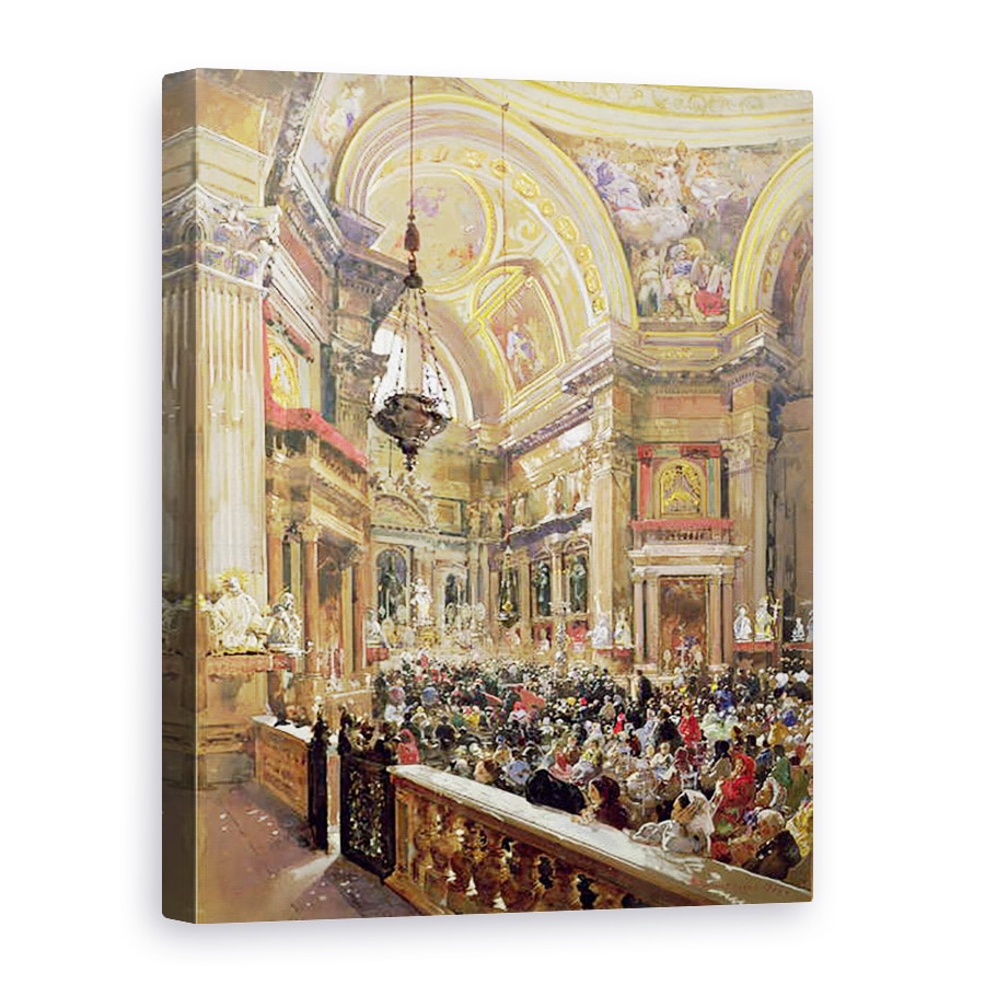 Tablou canvas - Giacinto Gigante - Miracolul lichefierii sangelui Sfantului Ianuarie, 75 x 100 cm
