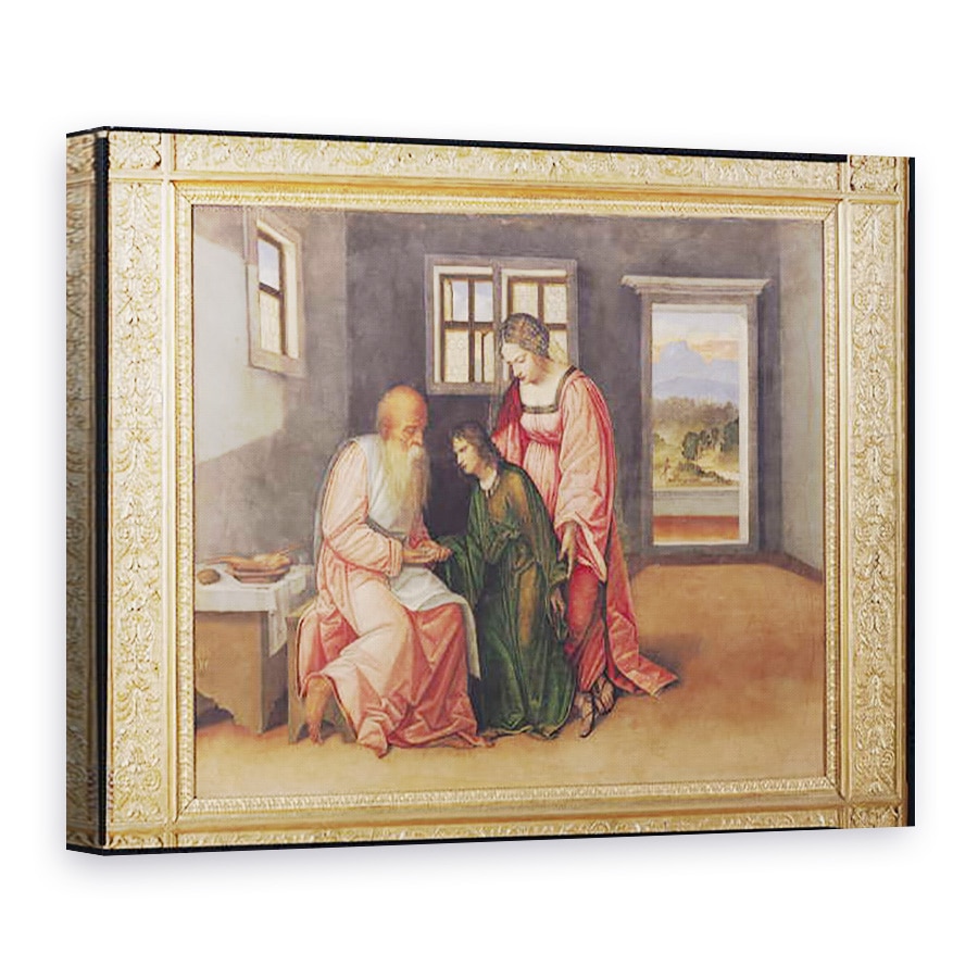 Tablou canvas - Girolamo da Treviso II - Isaac l-a binecuvantat pe Iacov, 60 x 80 cm