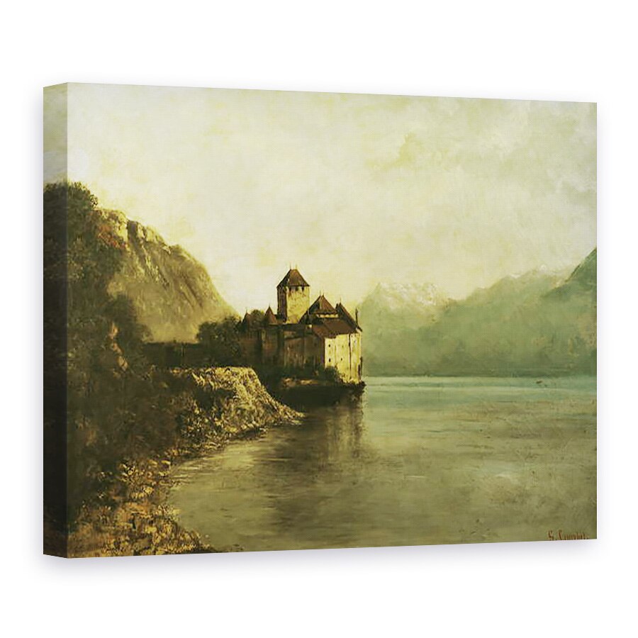 Tablou canvas - Gustave Courbet - Chateau de Chillon, 60 x 80 cm