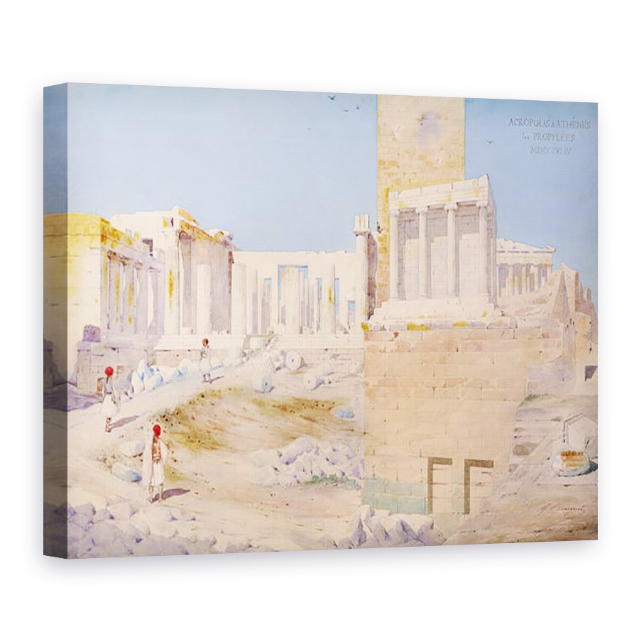 Tablou canvas - Gustave Bougerel - Acropolele de la Atena, 60 x 80 cm