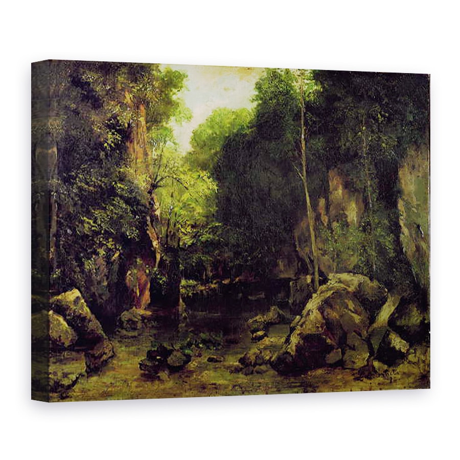 Tablou canvas - Gustave Courbet - Le bine-noir, 75 x 100 cm