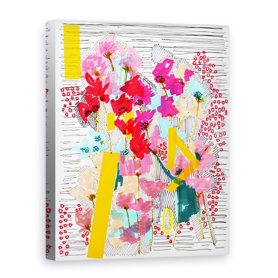 Tablou canvas - Jo Chambers - Doodle Floral 3, 60 x 80 cm