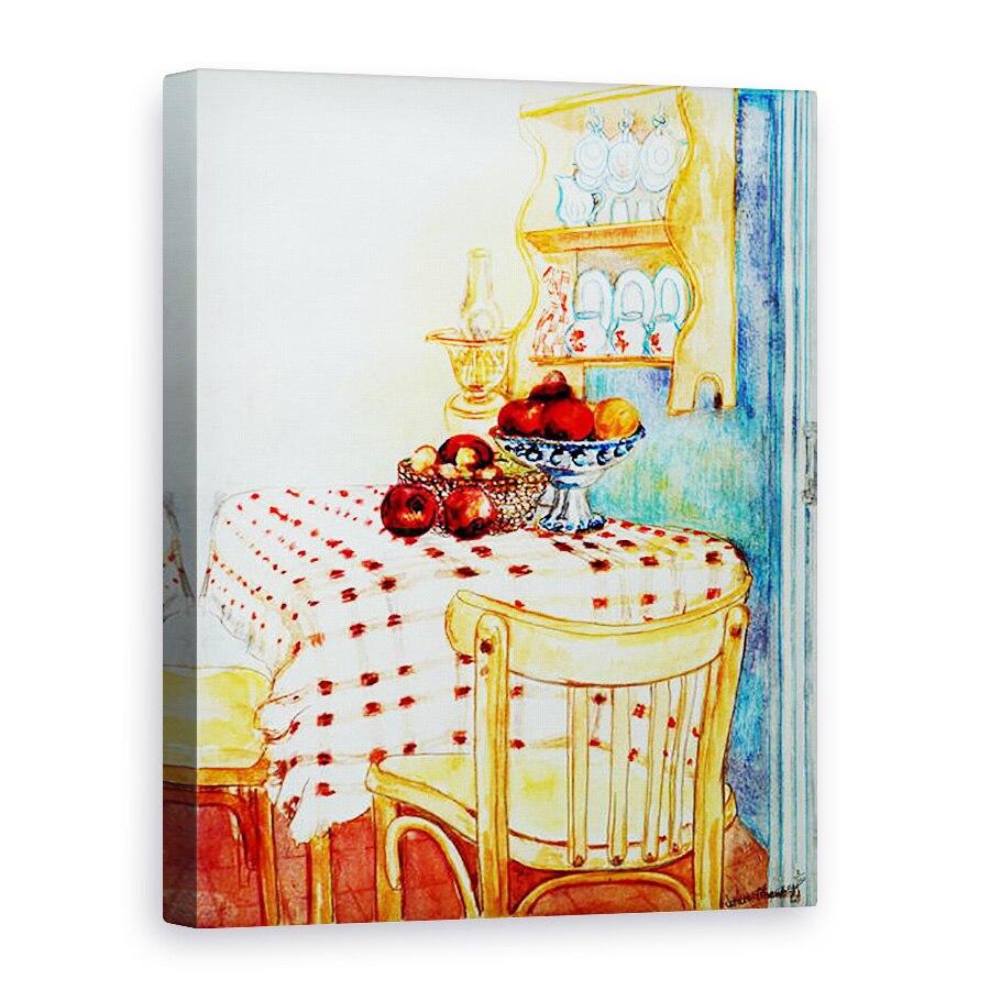 Tablou canvas - Joan Thewsey - Masa de bucatarie Cabana cu mere, 2005, 75 x 100 cm