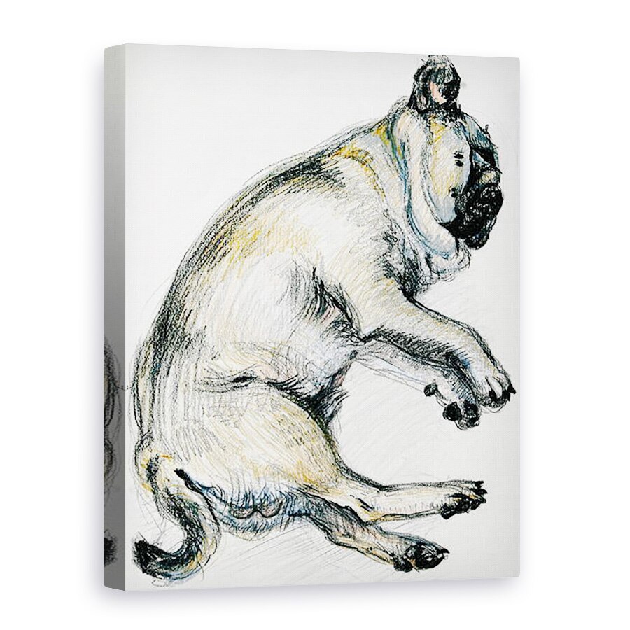 Tablou canvas - Joan Thewsey - Dormit Pug One, 2000, 50 x 70 cm