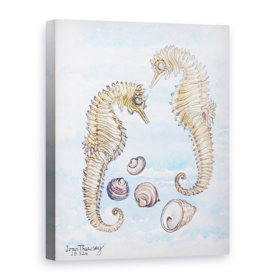 Tablou canvas - Joan Thewsey - Doi caluti de mare, cu scoici, 2000, 75 x 100 cm