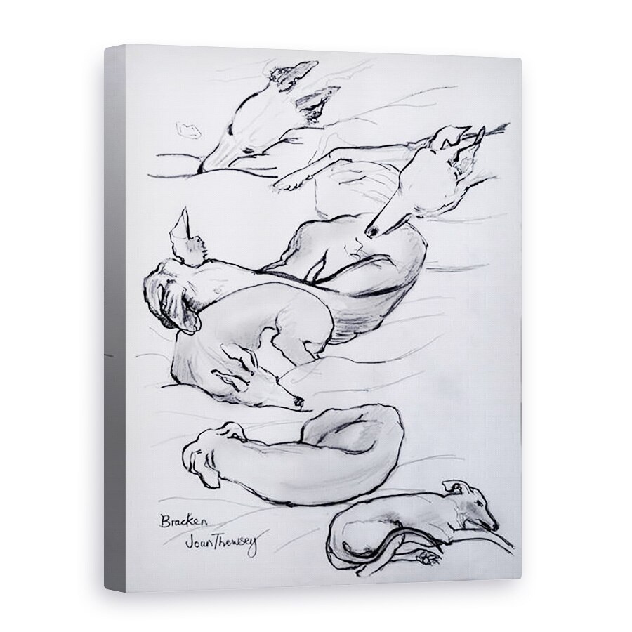Tablou canvas - Joan Thewsey - Bracken, Whippet, 2000, 75 x 100 cm