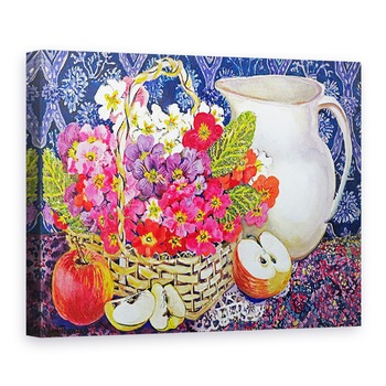 Tablou canvas - Joan Thewsey - Primulas si Mere, 75 x 100 cm Tablou canvas - Joan Thewsey - Primulas si Mere, 75 x 100 cm